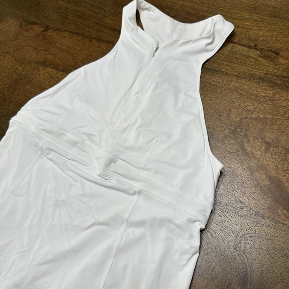 Lululemon Cycling Jersey Tank Top White Built In Bra 10 - Picture 2 of 9